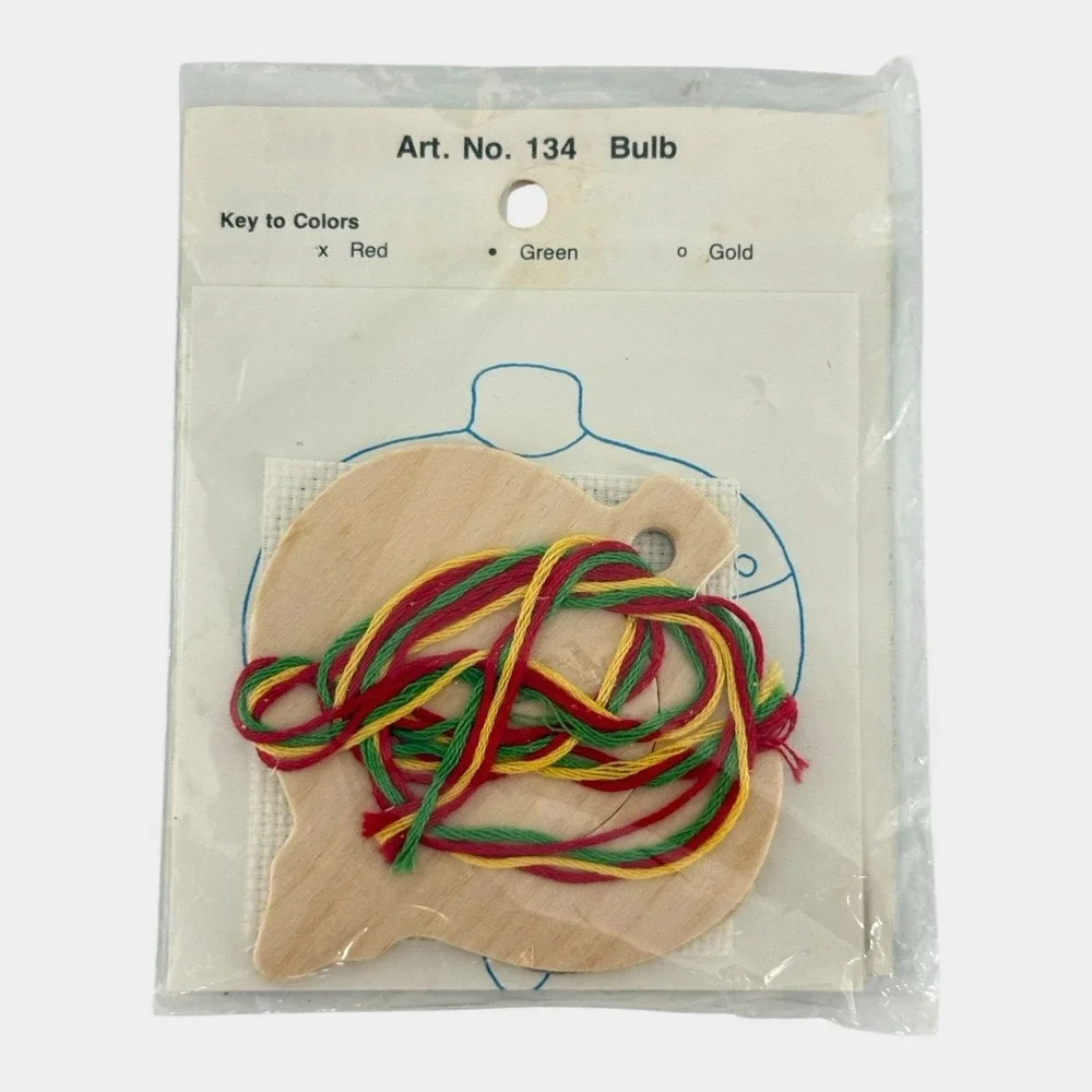 NeedleMagic Cross Stitch Kit Unisex OS Multi NEW Christmas Ornament Lot 3 NOS